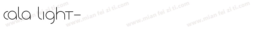 Cala Light字体转换